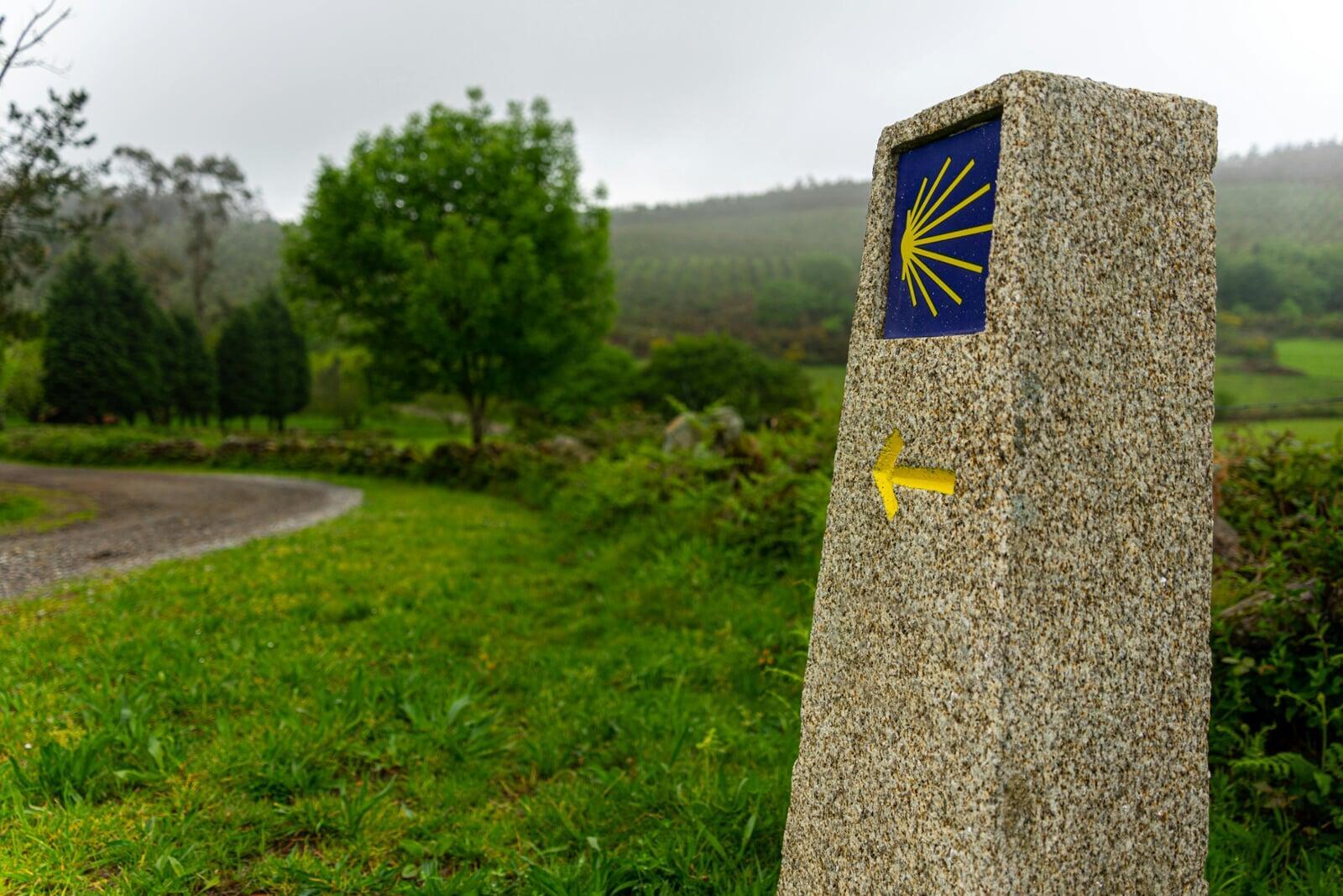 Scenic Waymark on the Camino de Santiago