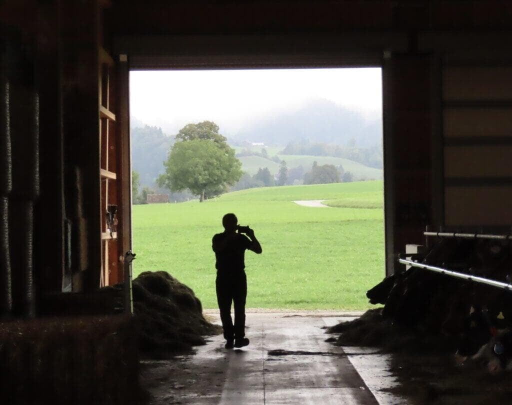 At a Swiss farm