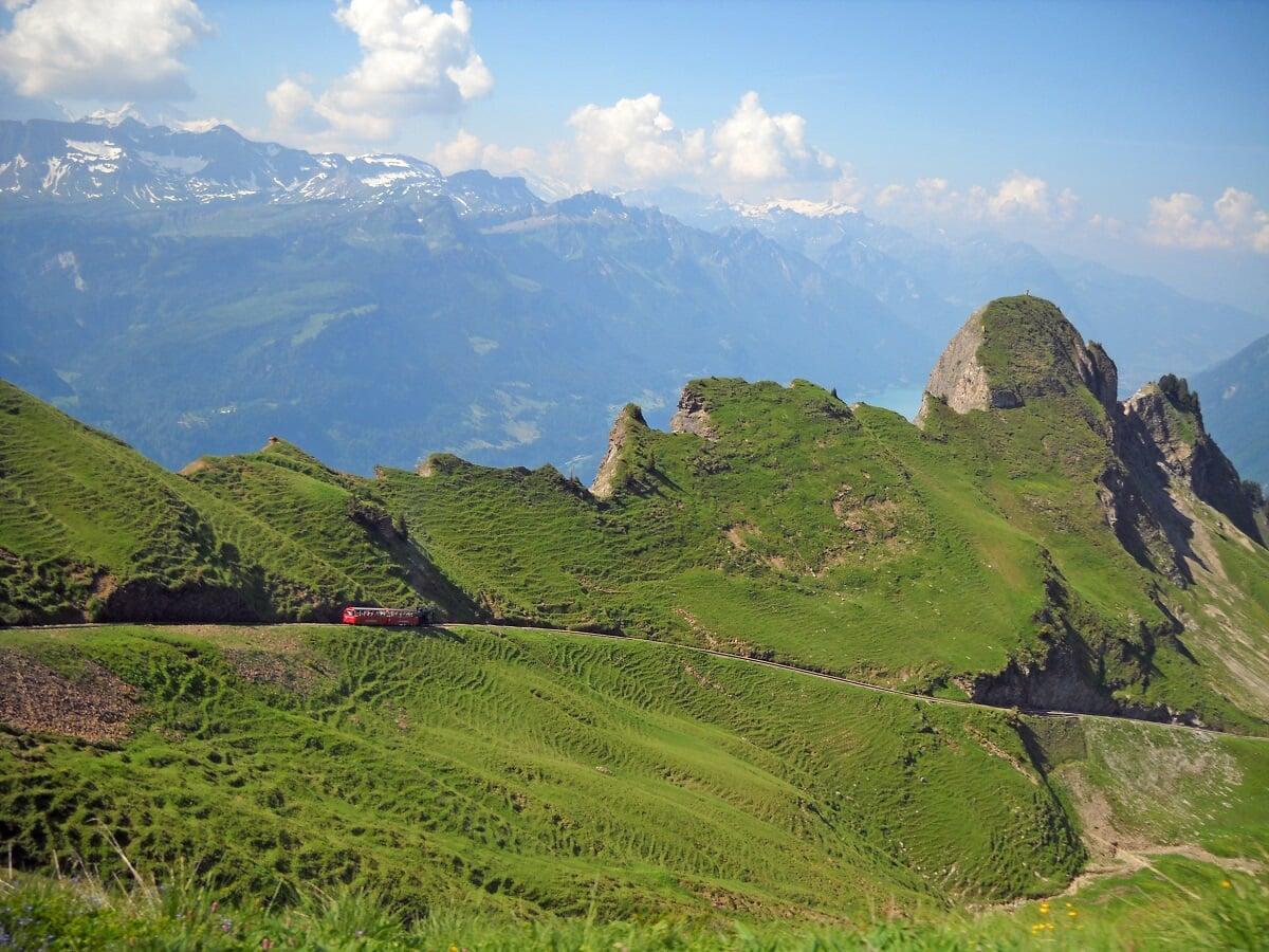 Riding the Cogwheel Train in Switzerland